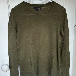 Banana Republic Green and Gold Sweater